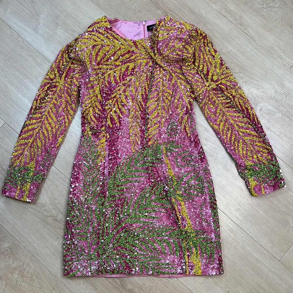 Retrofete Nikki sequin-embellished mini dress, SIZE MEDIUM NEW - Picture 5 of 12